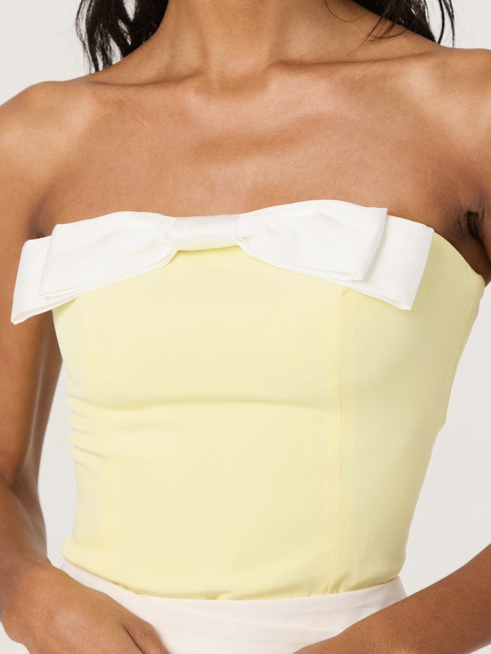 SALE ASTR THE LABEL Bow Detail Tube Top